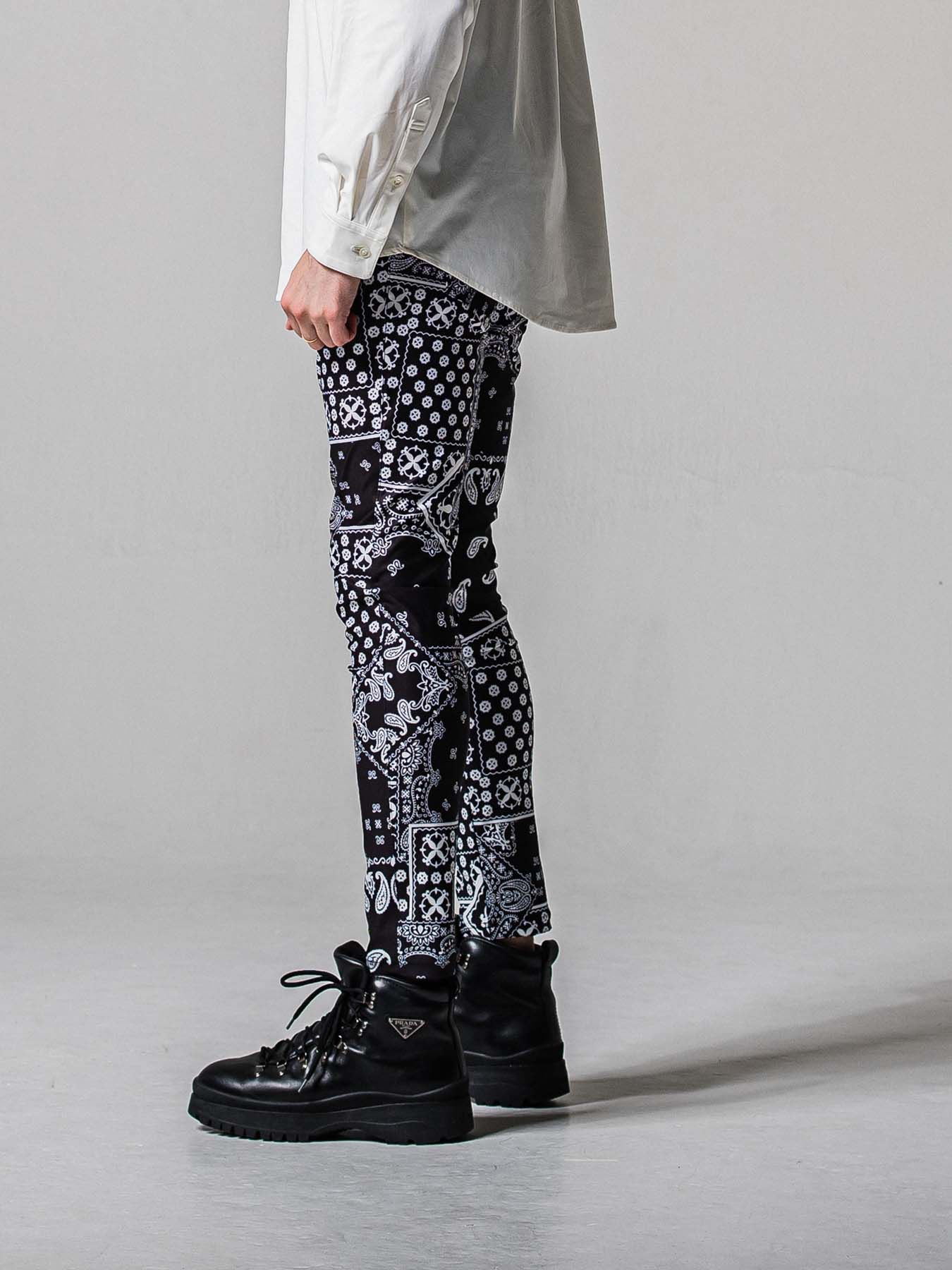 【予約品 11月16日(日) 締切】CHRIS EASY TUCK PANTS / スラックス イージーパンツ / バンダナブラック