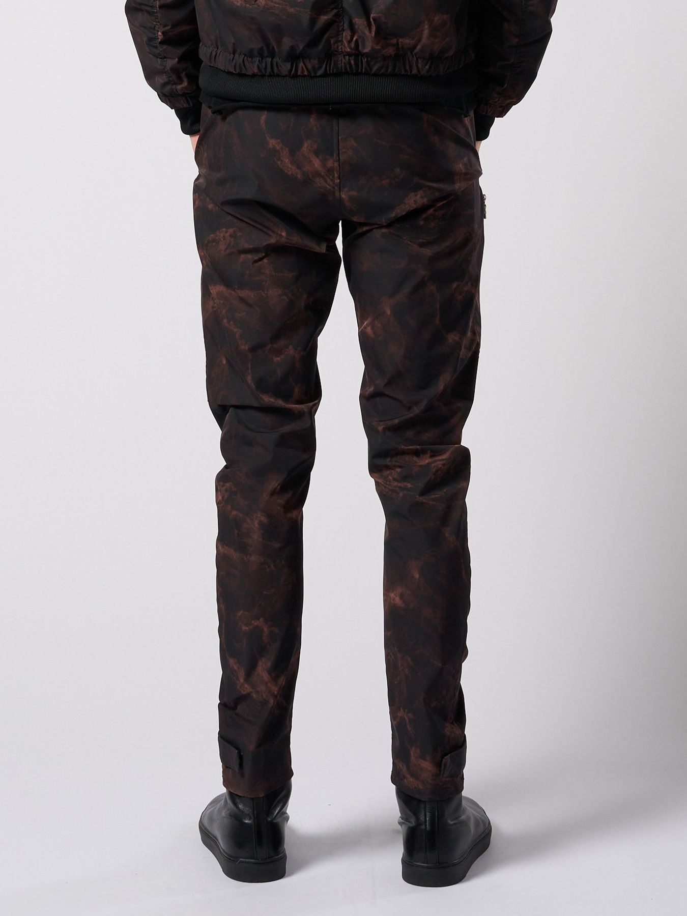 【予約品 4月19日(日) 18時締切】puckering banana teck pants / パッカリング バナナ テックパンツ / スモークプリント