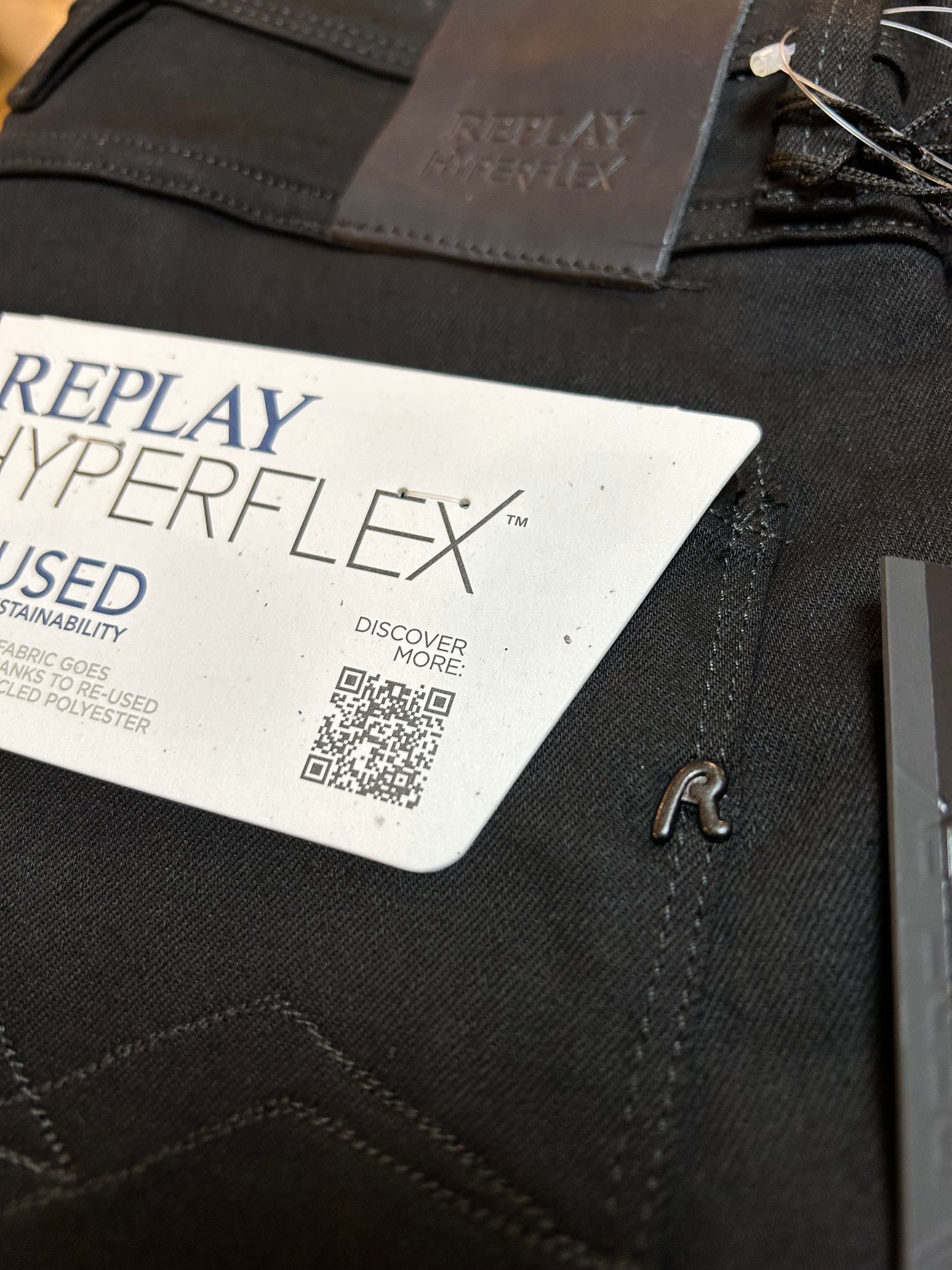 REPLAY - ANBASS 11.5oz ハイパーフレックス RE-USED ブラック