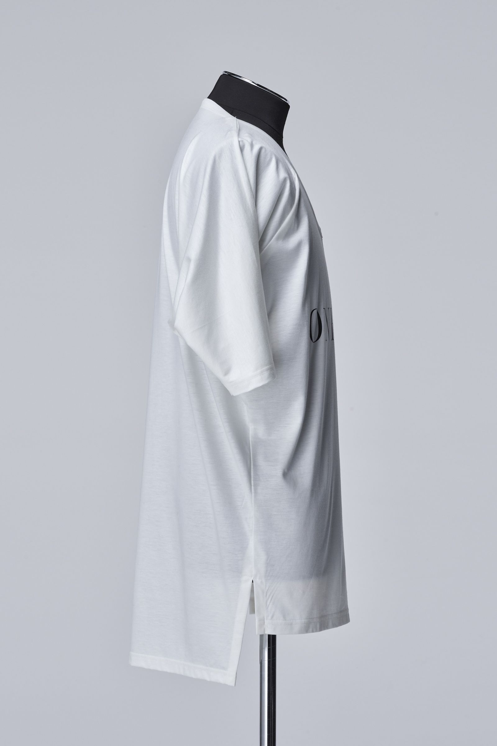 Viscose Organic V Neck Dolman T-Shirt / ホワイト 【THE ONENESS】