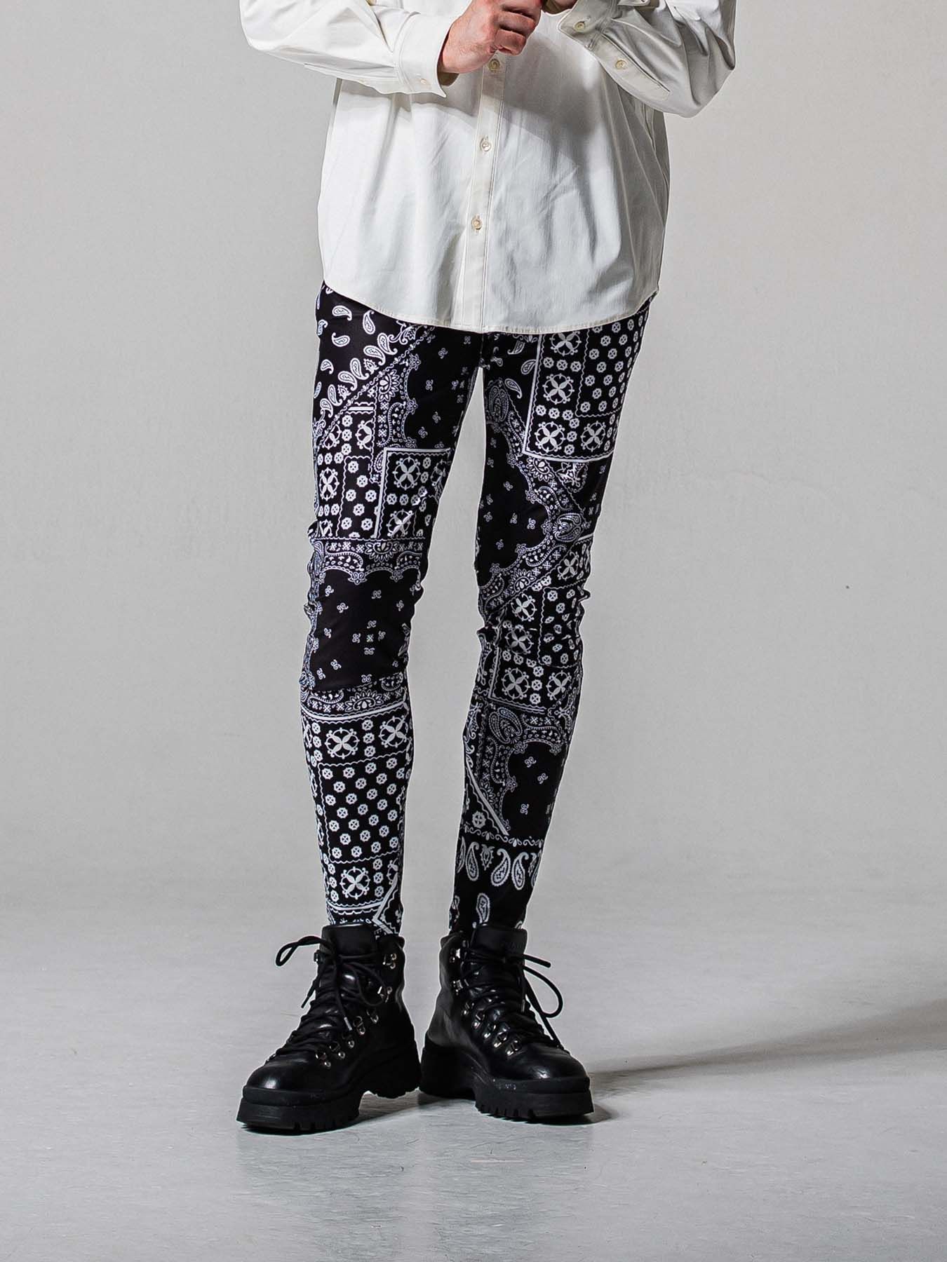 【予約品 11月16日(日) 締切】CHRIS EASY TUCK PANTS / スラックス イージーパンツ / バンダナブラック