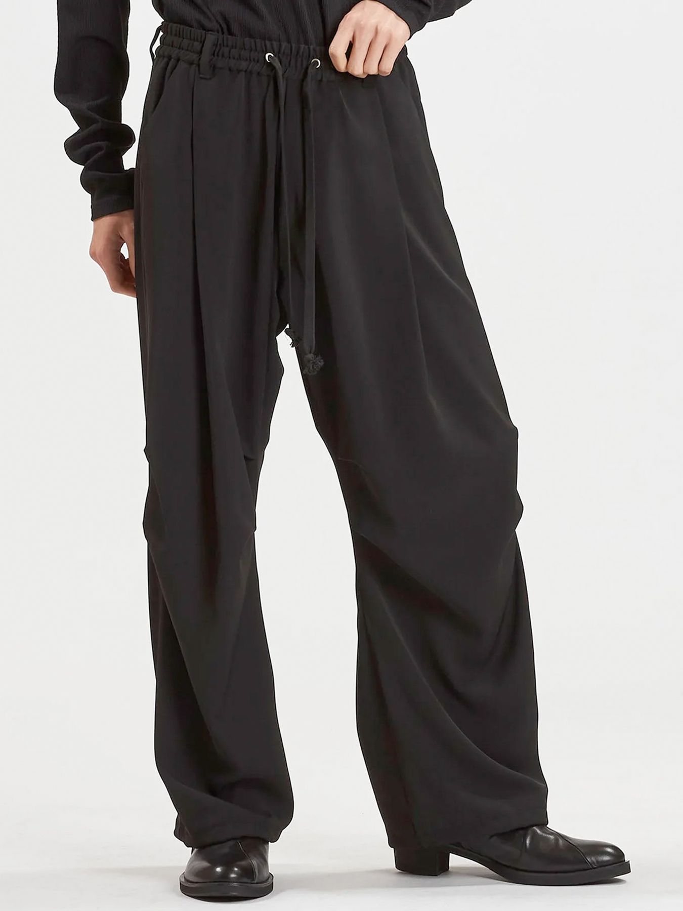 イージーバギーパラシュートトラウザーズ / ブラック【NO ID.】