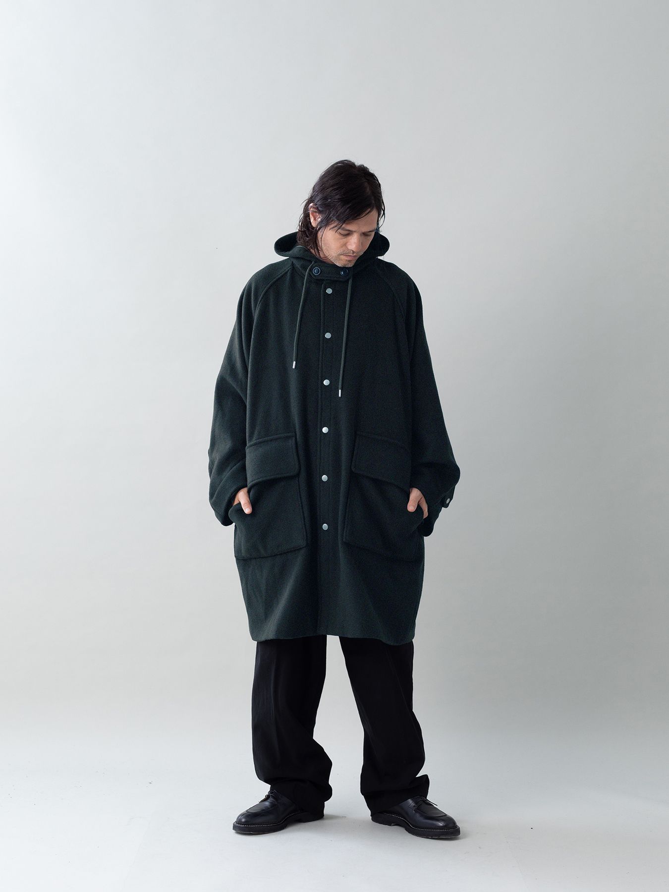 【予約品 5月27日(水) 締切】BURLY-COAT / フードコート / ブラック