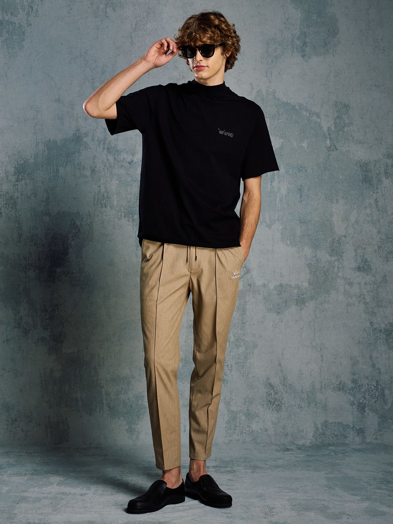 【予約品 1月25日(日) 締切】muta × wjk collection：smart pin-tuck slacks  / スマートピンタック スラックス / キャメル