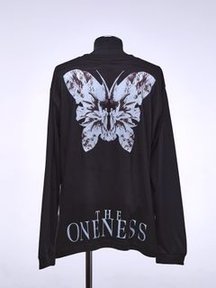 《予約品》 Bougainvilea LongSleeve T / 長袖Tシャツ / ブラック×ホワイト【THE ONENESS】