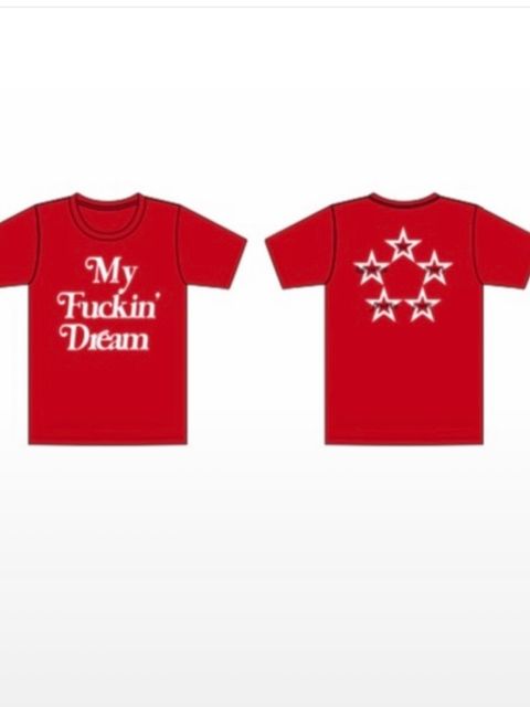 M / t-shirts (My Fuckin' Dream)レッド  【M】7月下旬