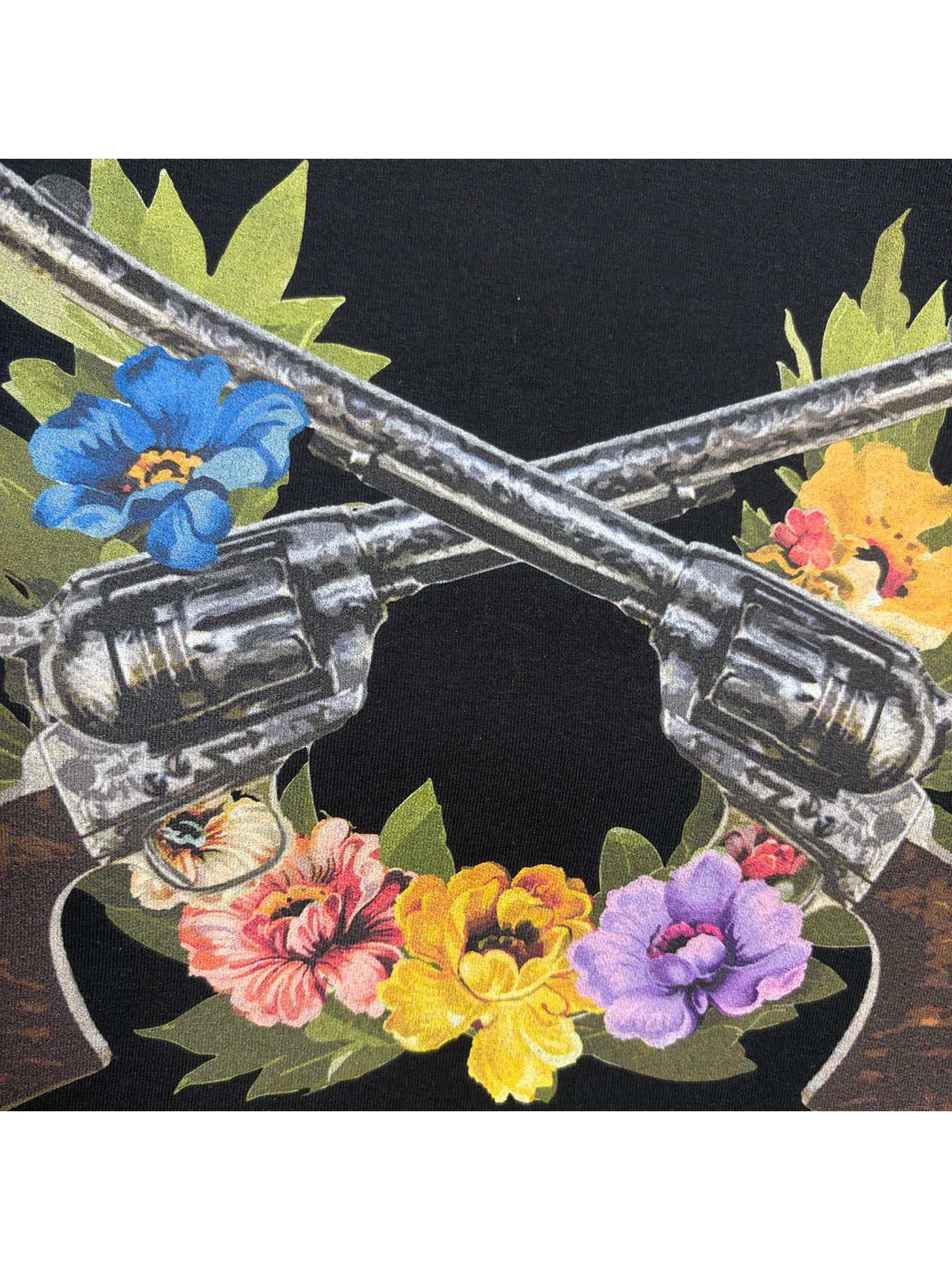 【予約品 3月9日(月) 18:00 締切】FLOWER PRINT SWEAT / フラワープリント スウェット / ブラック