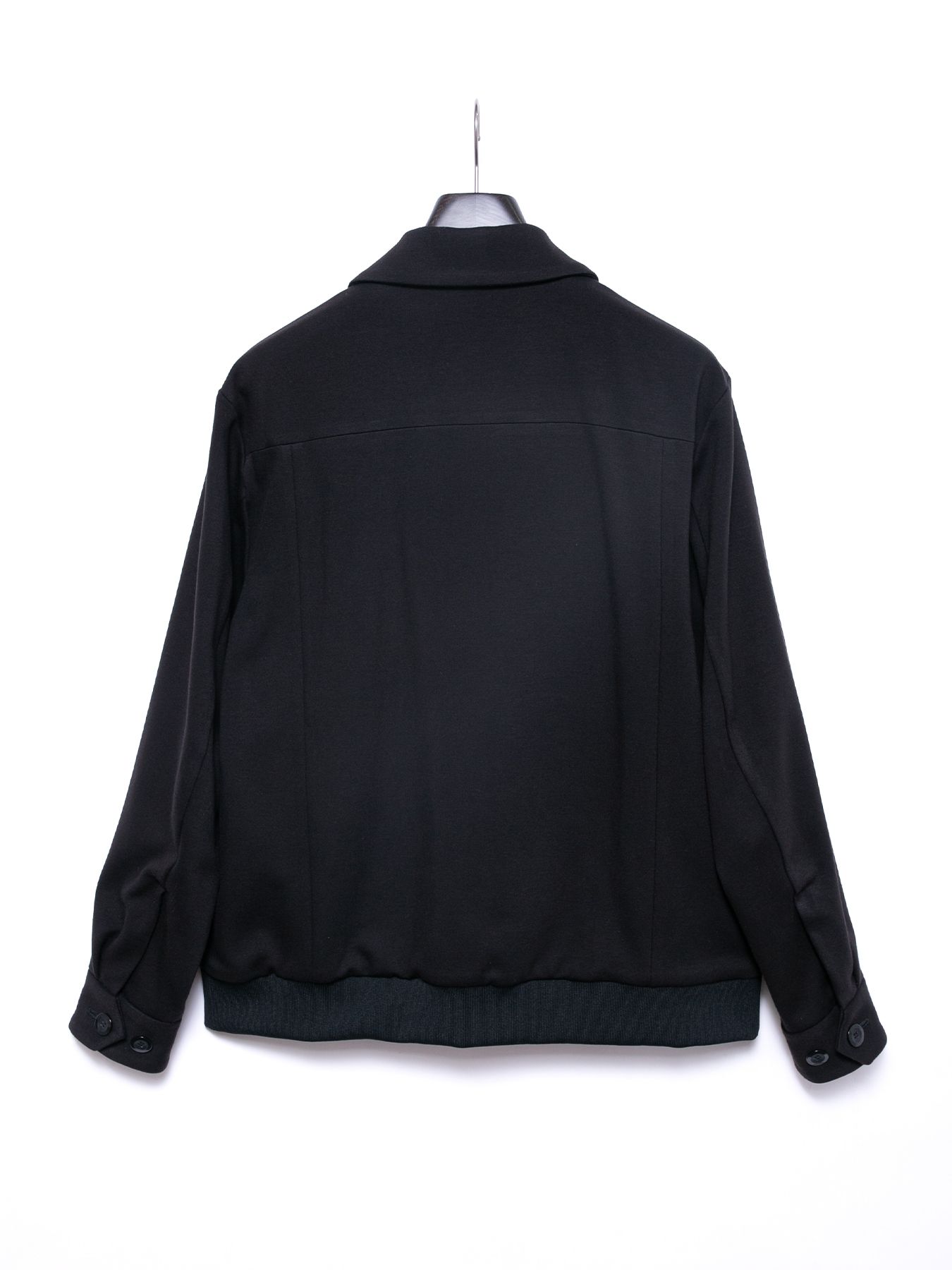 【予約品 4月6日(月) 締切】Technical Double Jersey Ponte Rib Blouson / 高機能ダブルジャージ ポンチ リブ ブルゾン / ブラック《∀ ターンエー》