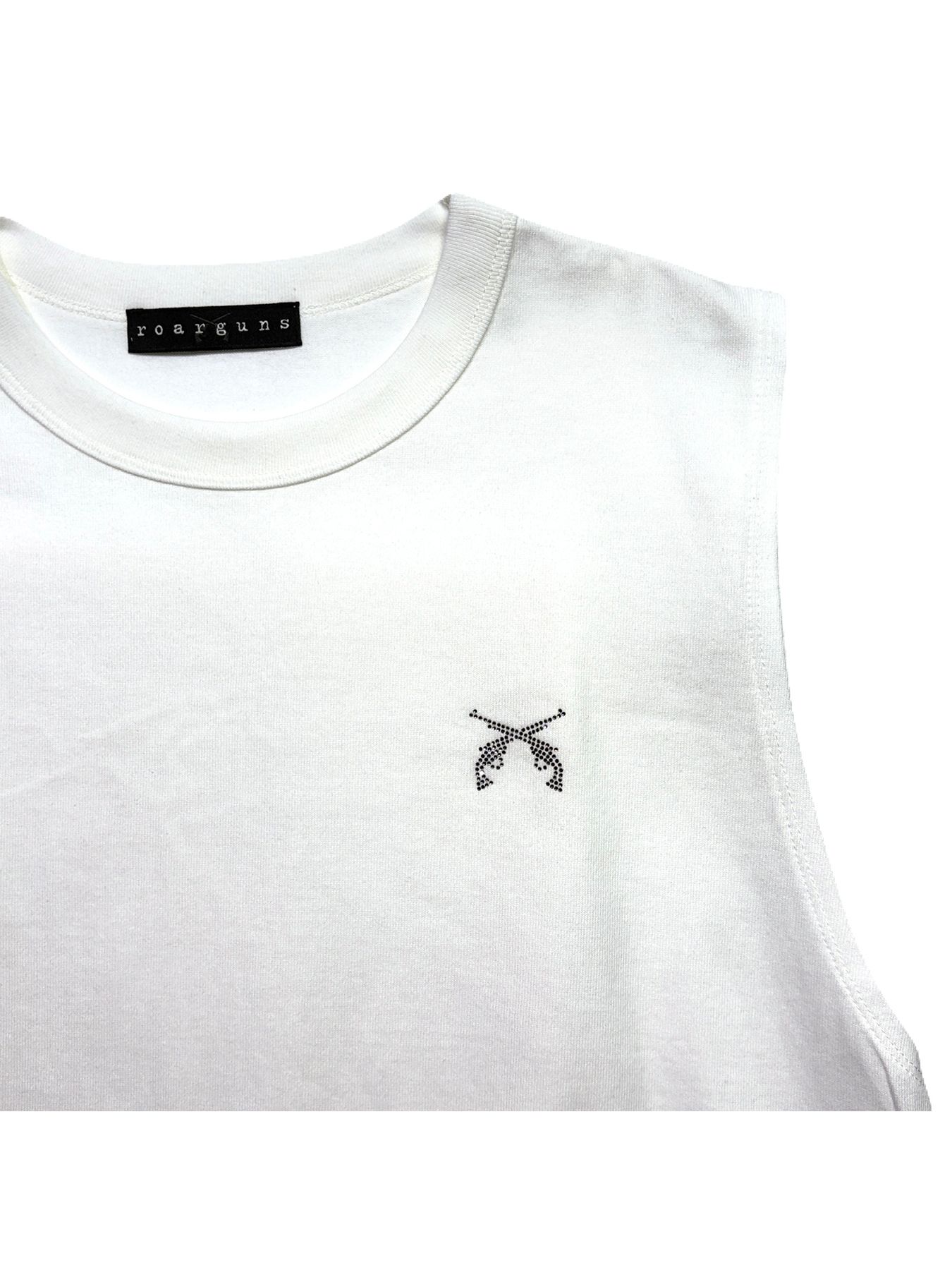 【予約品 8月23日(日) 締切】SLEEVELES TEE CRY / クリスタル / ホワイト