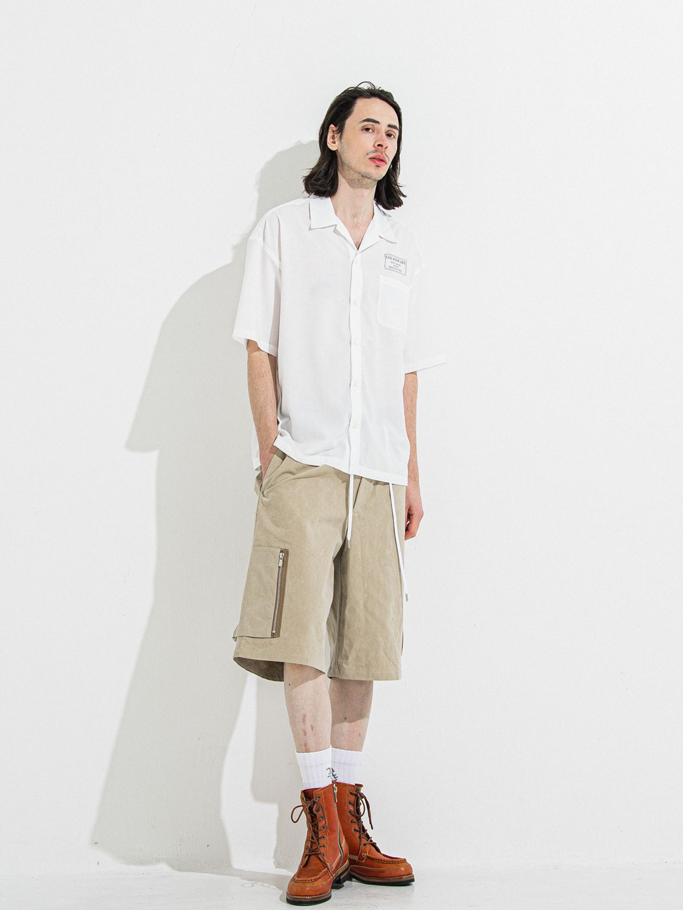【予約品 】DAVID CARGO HALF PANTS / デヴィッドカーゴハーフパンツ / ヴィンテージベージュ