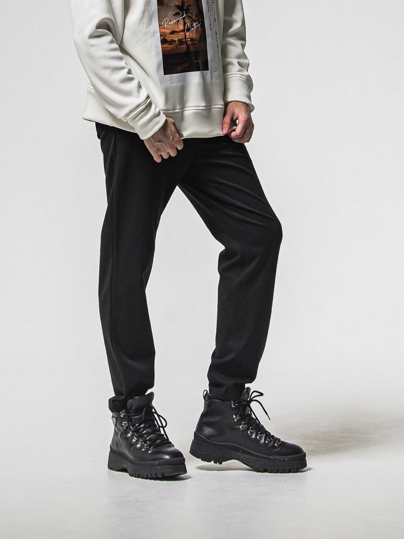 【予約品 8月31日(日) 締切】PAT WIDE EASY PANTS / パット ワイドイージーパンツ / ブラック