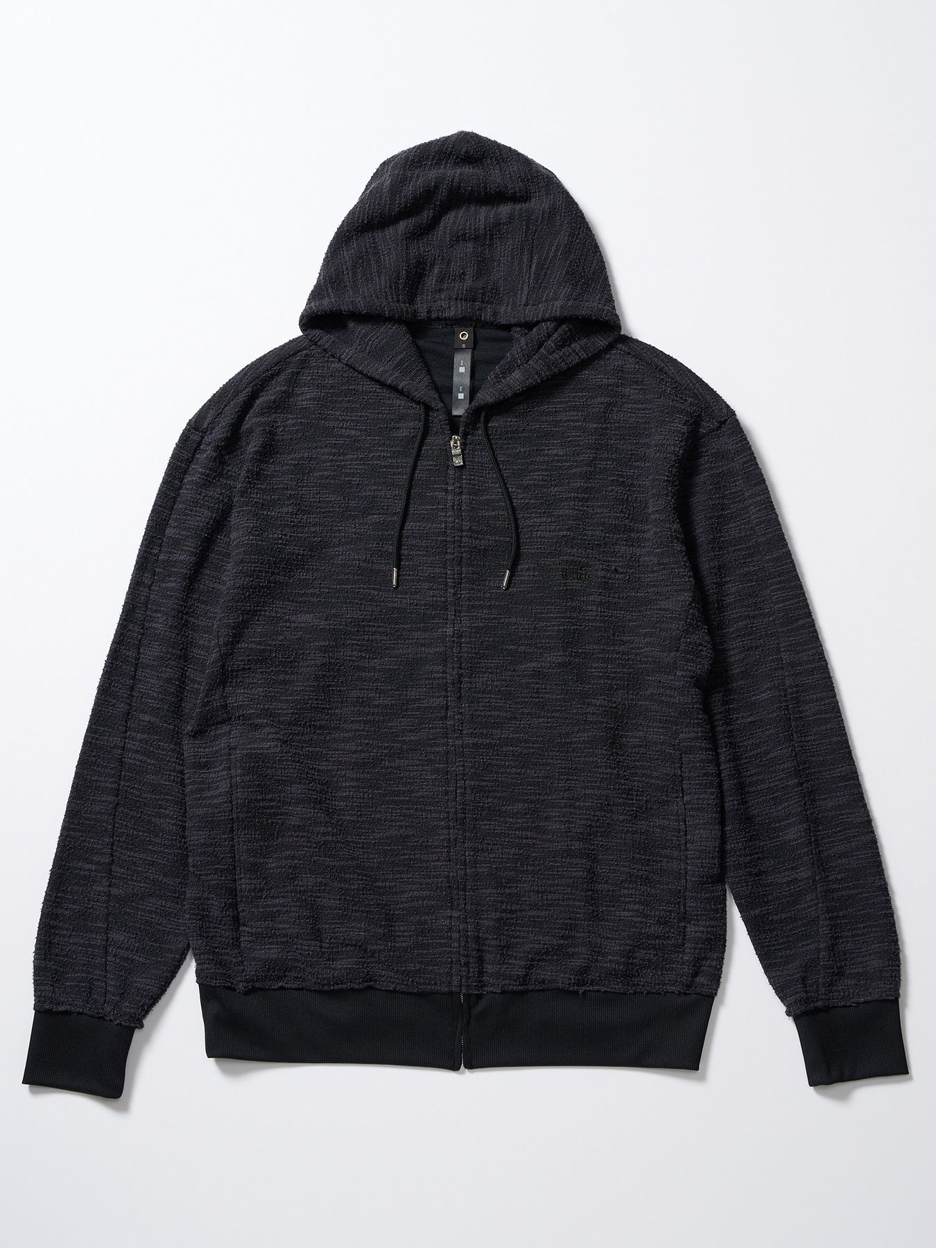 【予約品 1月25日(日) 締切】muta × wjk collection：knit jacquard relax parker / ニットジャガード リラックスパーカー / ブラック