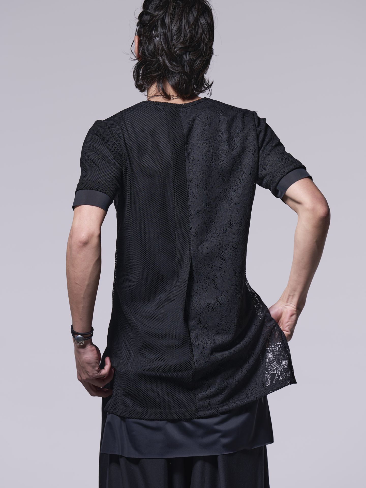 《予約品》 Layered T-Shirt / レイヤードTシャツ / ブラック