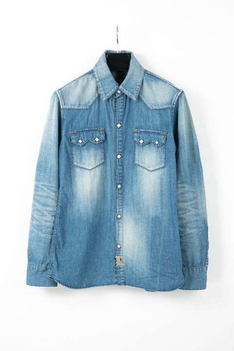 《予約品》 5.3oz オーガニック コットン デニム TRAVISウエスタンシャツ / INDIGO 【STRUM】 8月中~下旬入荷予定