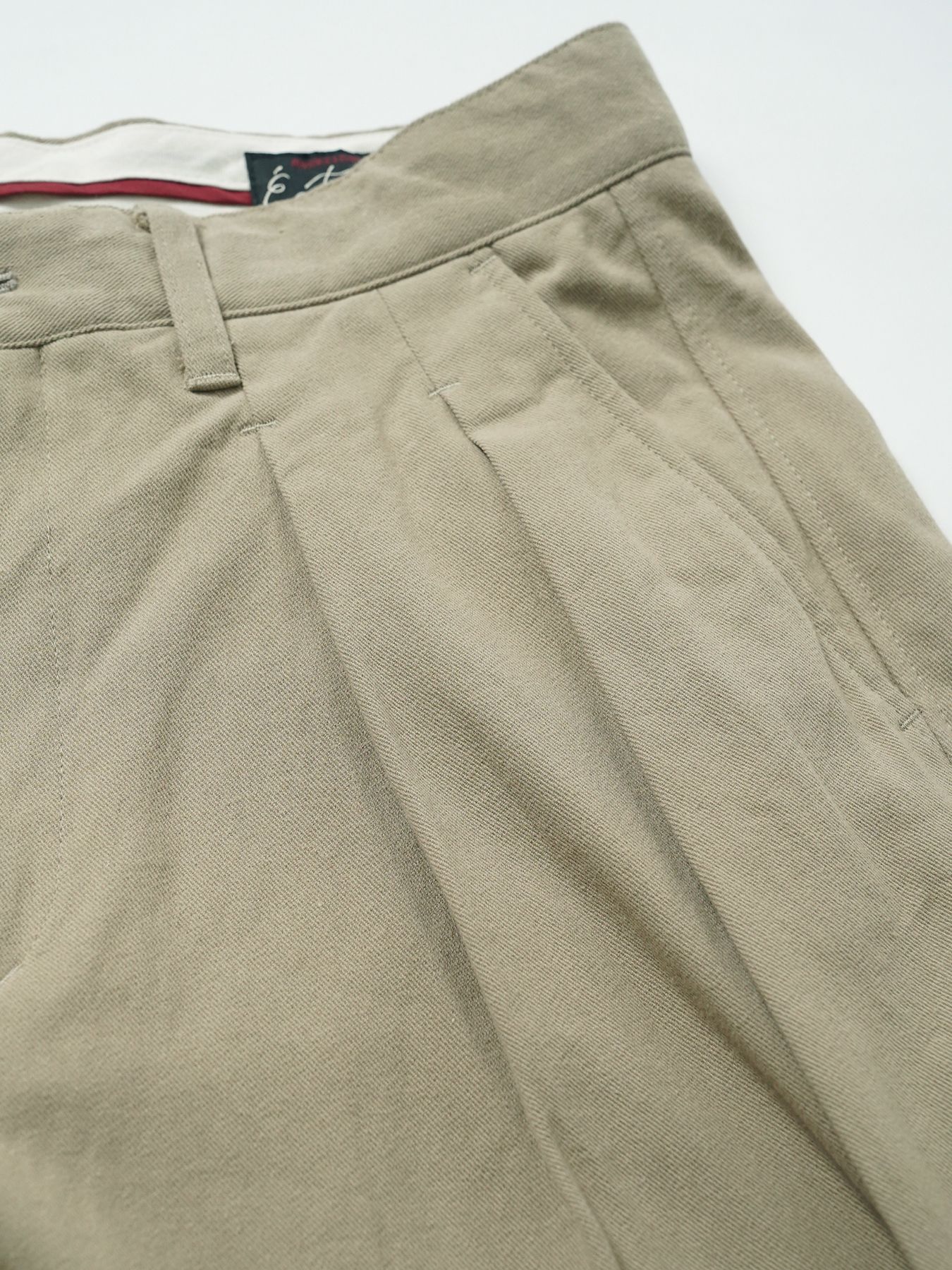 【予約品 5月27日(水) 締切】BUCKTUCK-TOROUSERS / バックタック トラウザーズ / ベージュ