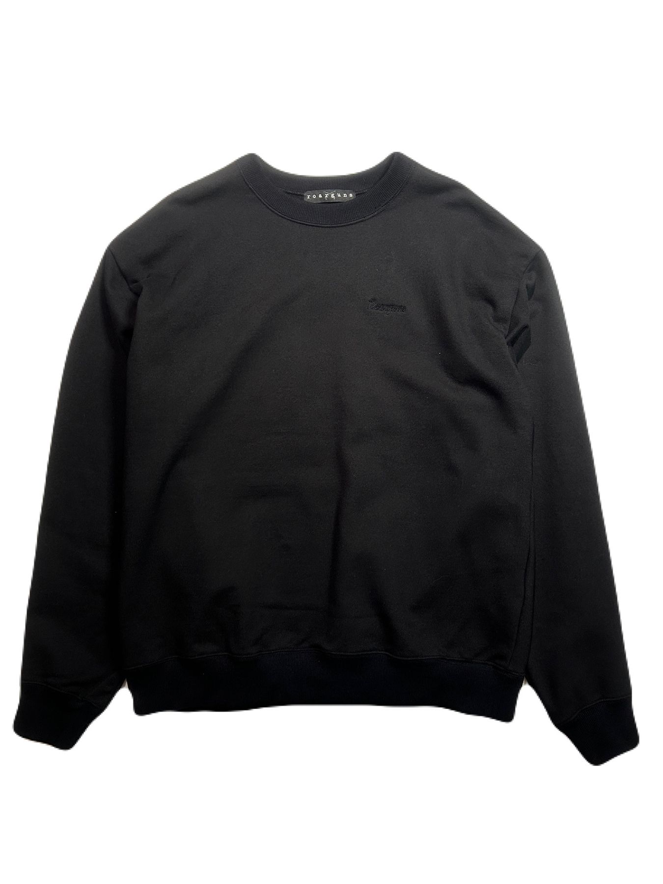 SOUVENIR SWEAT SHIRT / スーベニア スウェット / ブラック×ベージュ