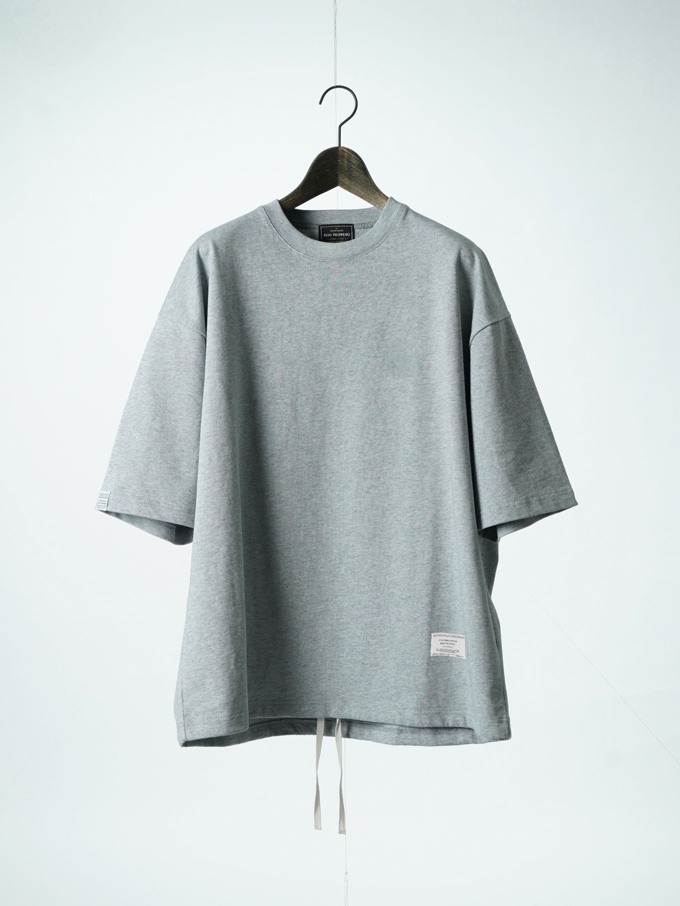 【予約品 2月1日(日) 締切】HEAVYJERSEY / ロゴ刺繍 Tシャツ / 杢グレー