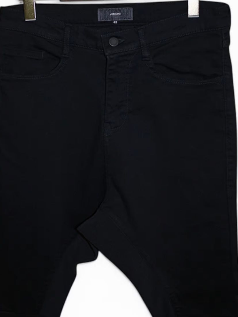 新High Power Stretch Denim Semi Sarouel Pants / セミサルエルパンツ /ウオッシュブラック