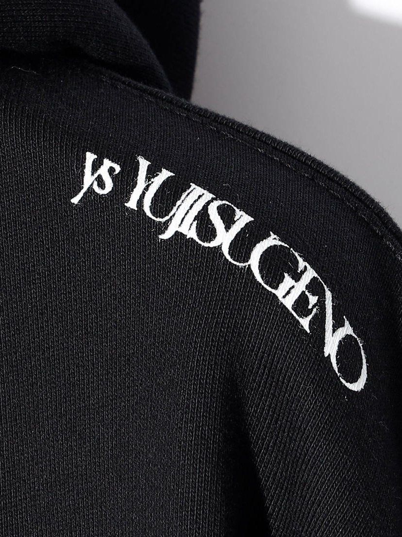 ヘビーウェイト パイル ys mark Zip-up Hoodie / ブラック 【ys Yuji SUGENO】