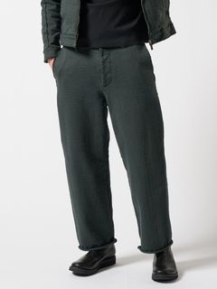 【予約品】 ex.heavy wide pants / ワイドパンツ / ダーク・グリーン