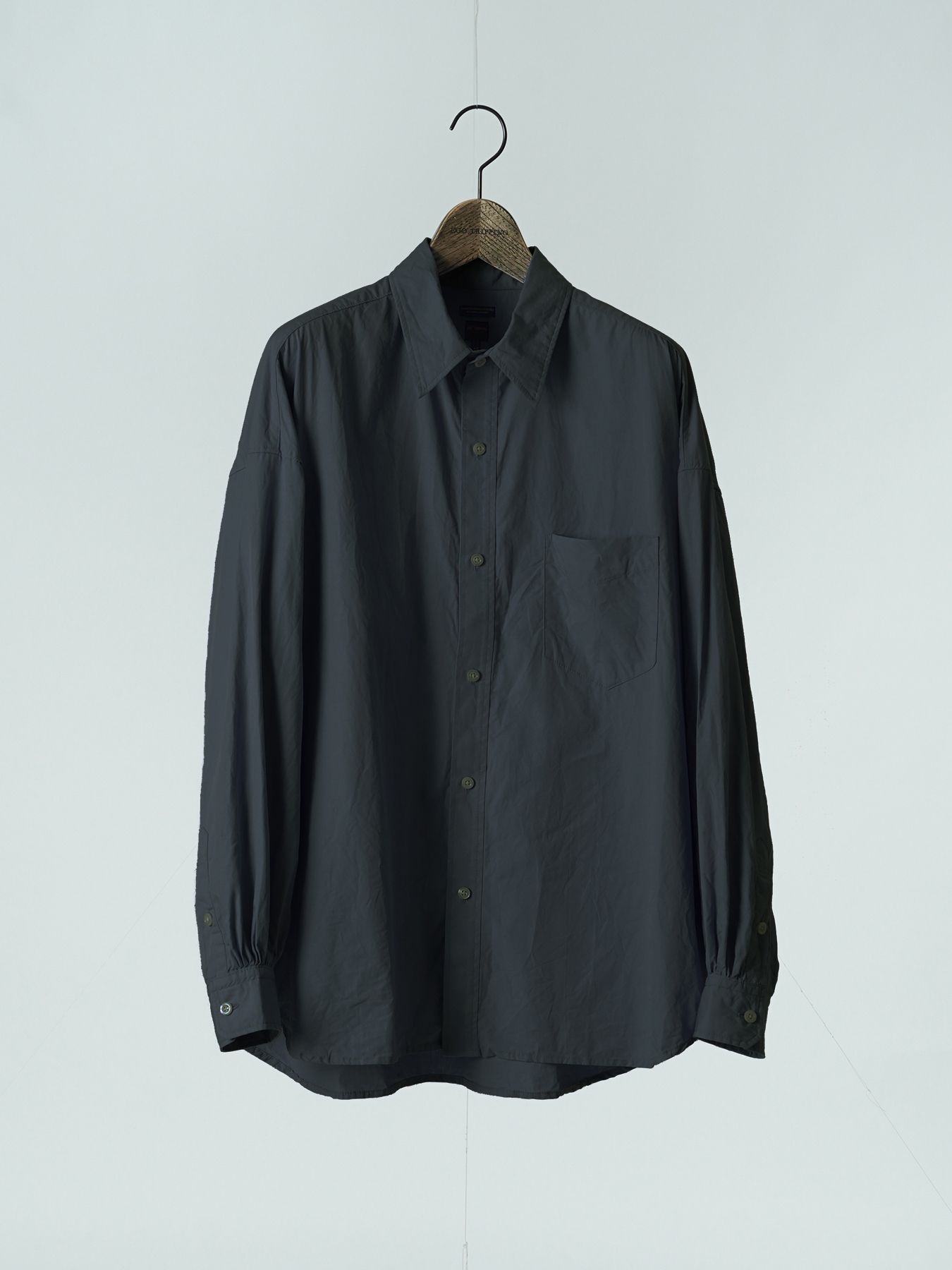 【予約品 5月6日(水) 締切】DRIFT-SHIRTS / ワイドシャツ / チャコール