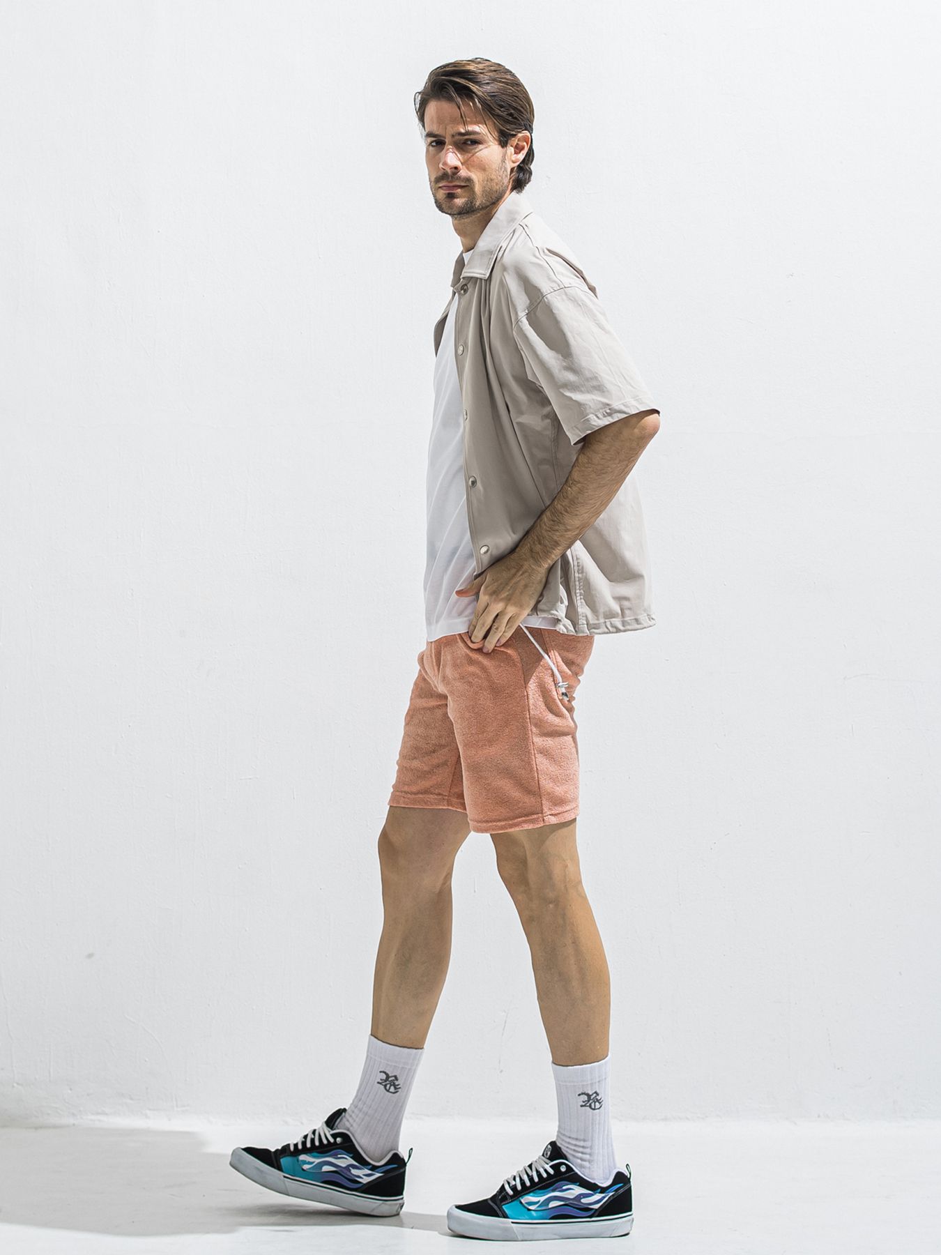 【予約品 2月15日(日) 18:00 締切】VINTAGE PILE SHORTS / パイルショートパンツ / ピンク