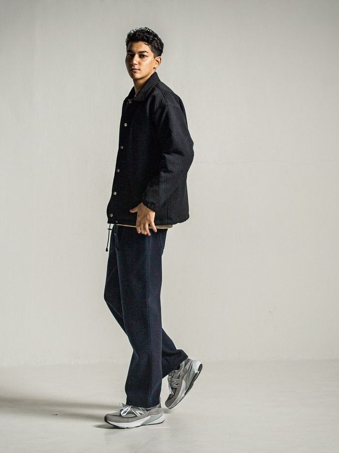 《予約9月1日18時締め》 MELTON WIDE TUCK PANTS  / ワイドタックパンツ / ネイビー