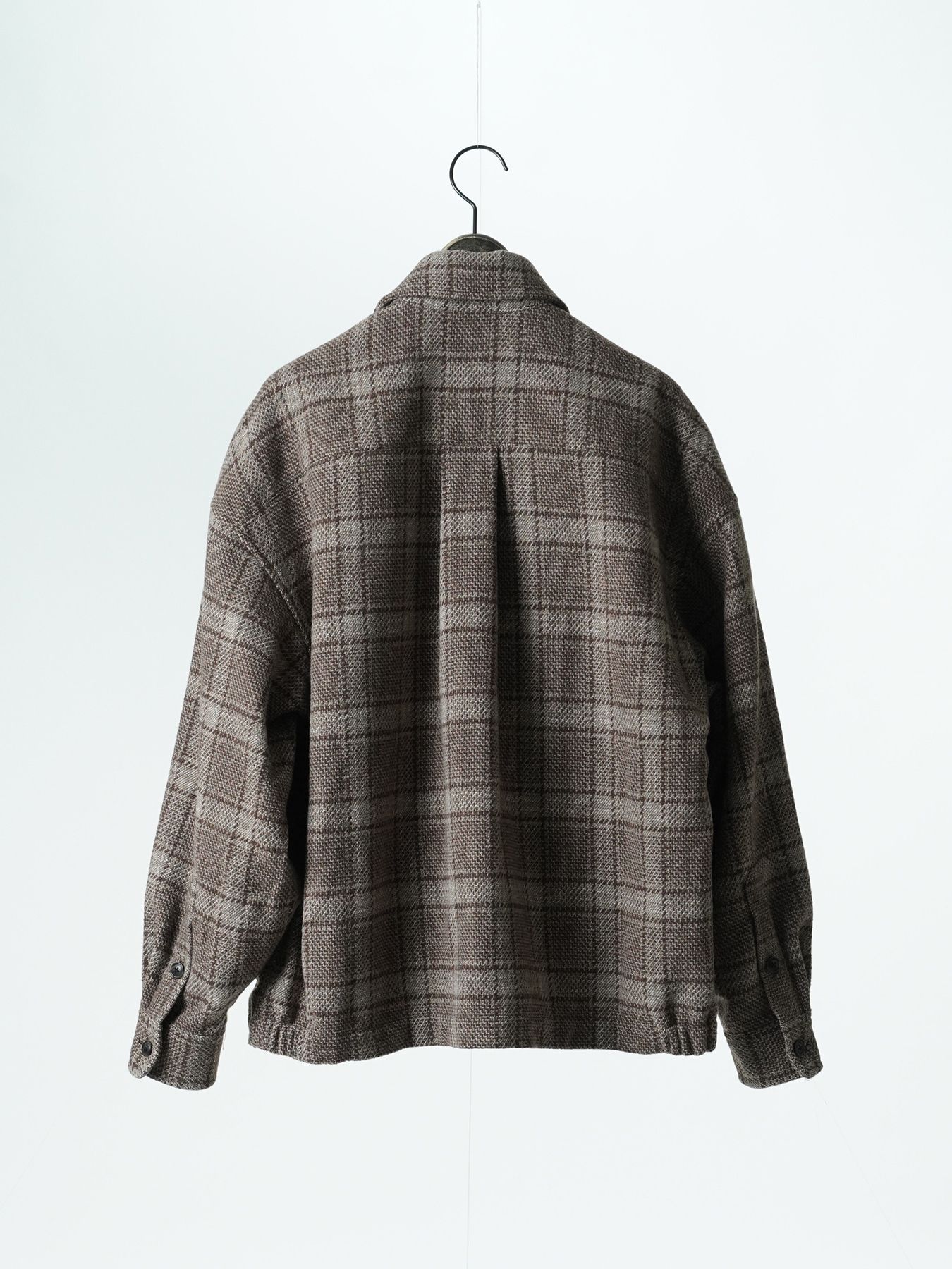 【予約品 5月6日(水) 締切】WOOLCHECK-SPORTJACKET / ヴィンテージシャツジャケット / ブラウン系