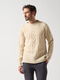 plating cable knit turtle / プルオーバー / ホワイト