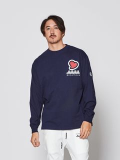 【予約品 】muta sweet muta L-S Tee / ロングスリーブTシャツ / ネイビー【Acanthus × muta MARINE】