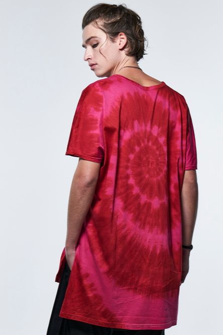 《予約品》 DolmanSleeveV-T-Shirt / レッド&ピンク 【kiryuyrik】 2023年5月以降入荷予定