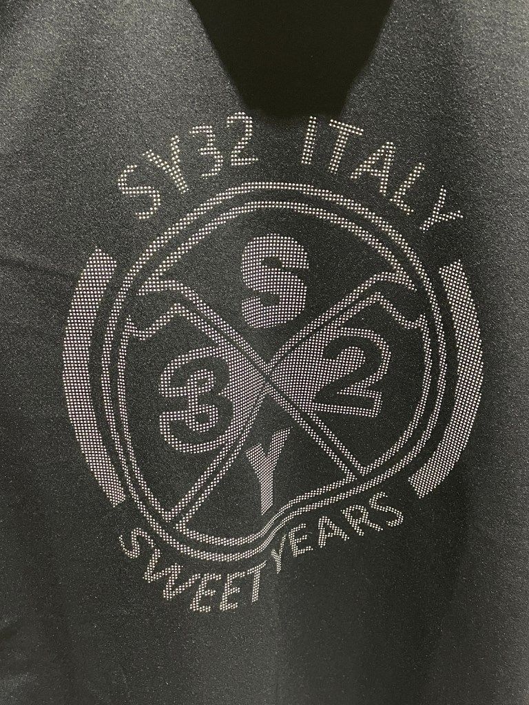 DOT PRINT EMB MOCK NECK / ブラック 【SY32 by SWEET YEARS GOLF】