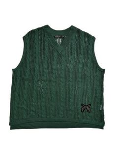 《予約品8月31日 23時55分締め》 KNIT VEST A / ベスト / グリーン 【roarguns 】 2024年2月入荷予定