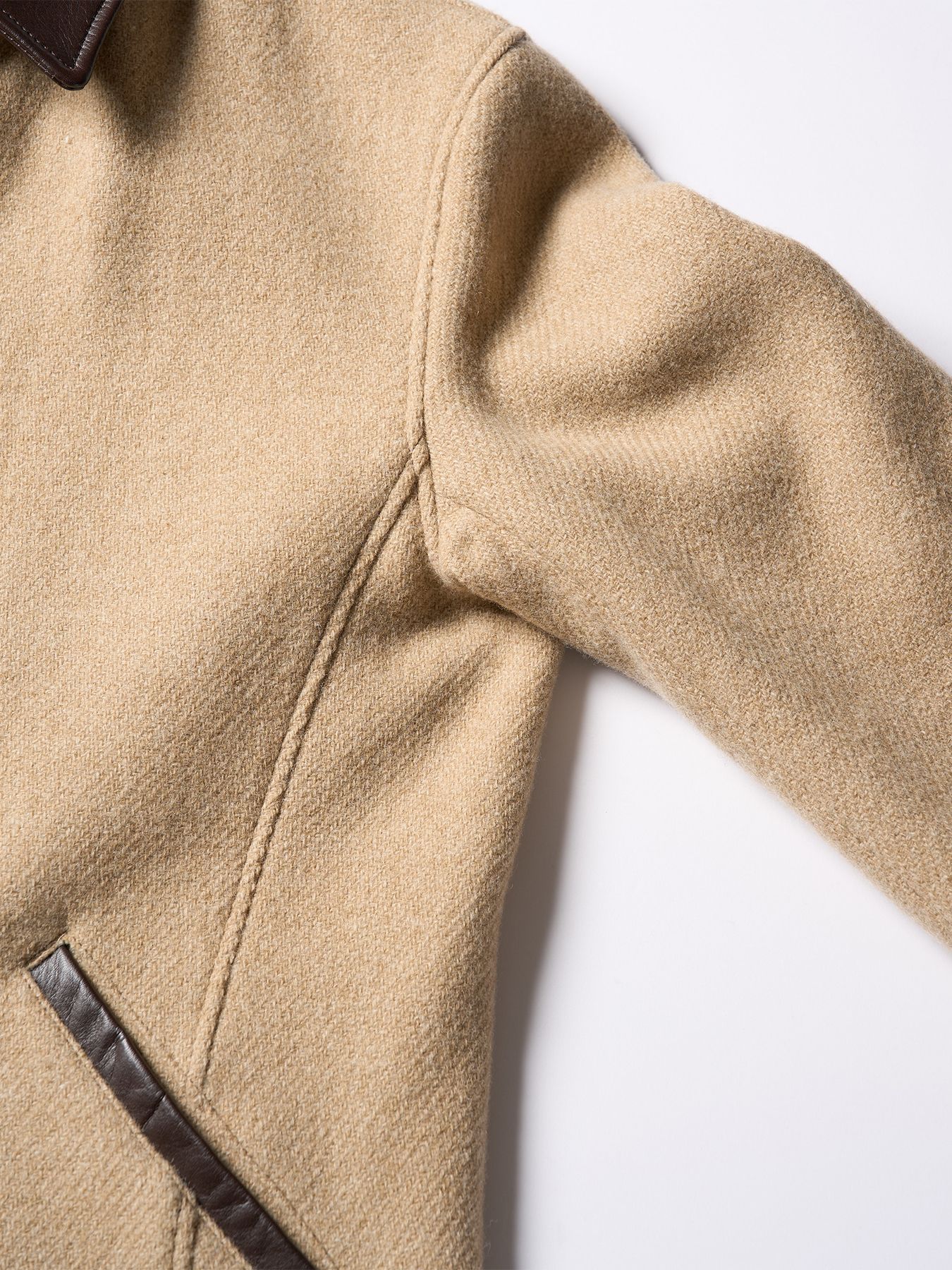 【予約品 】classical tweed zip blouson / クラシックツイード ジップブルゾン / ベージュ