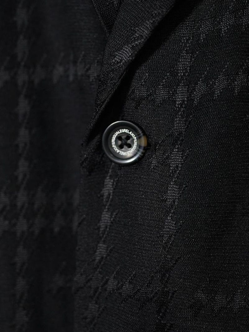 ランダム千鳥柄テーラードジャケット  2つ釦 ジャガード 一枚仕立て 1PIU1UGUALE3 RELAX USK-26017