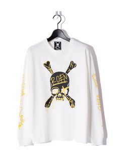 COLOR GRAPHIC T / 長袖Tシャツ / ホワイト 【Roen】