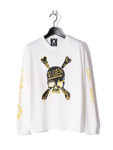 COLOR GRAPHIC T / 長袖Tシャツ / ホワイト 【Roen】
