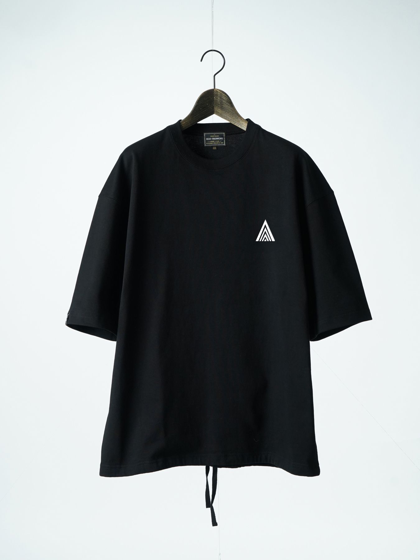 【予約品 2月1日(日) 締切】HEAVYJERSE spiky / ロゴ刺繍 Tシャツ / ブラック×ホワイト