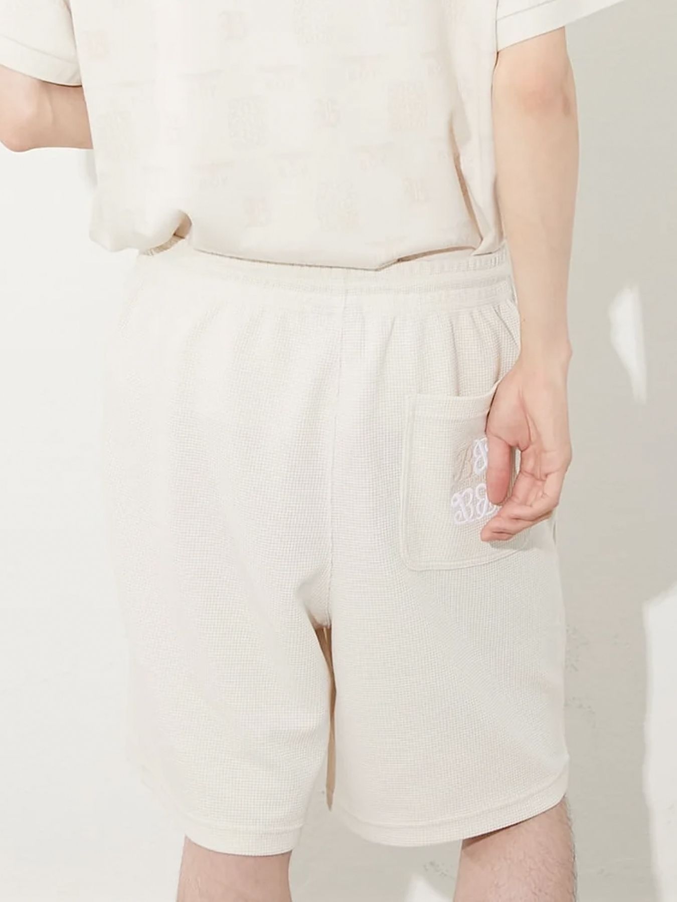 WAFFLE SHORT PANTS / ワッフルショートパンツ / カーキベージュ