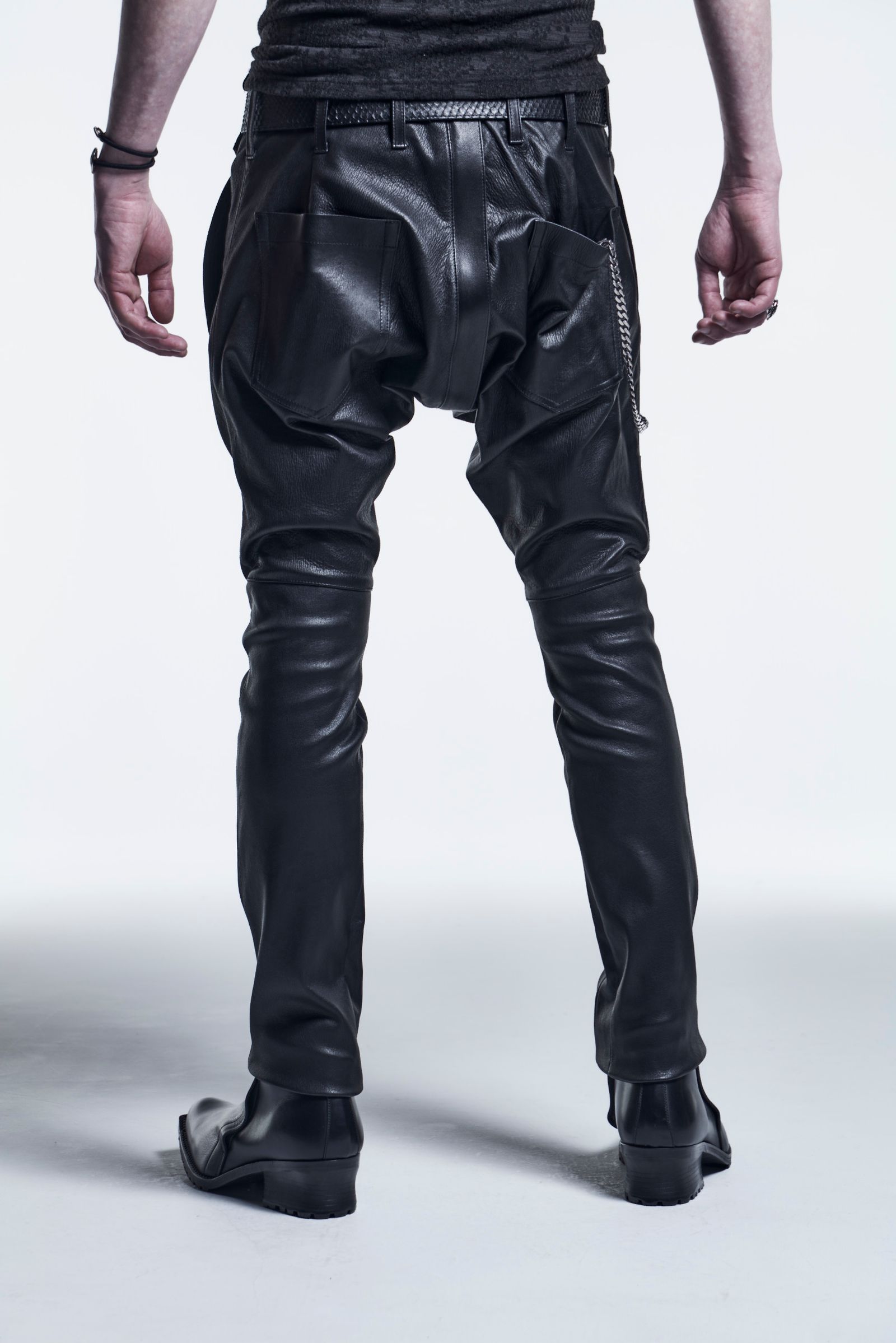《予約品》 LeatherSaruelPants StretchDeerSkin / Black 【kiryuyrik】 9月入荷予定