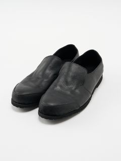 【予約品 4月19日(日) 18時締切】combination slip-on shoes / カーフレザー コンビネーション スリッポン シューズ / ブラック