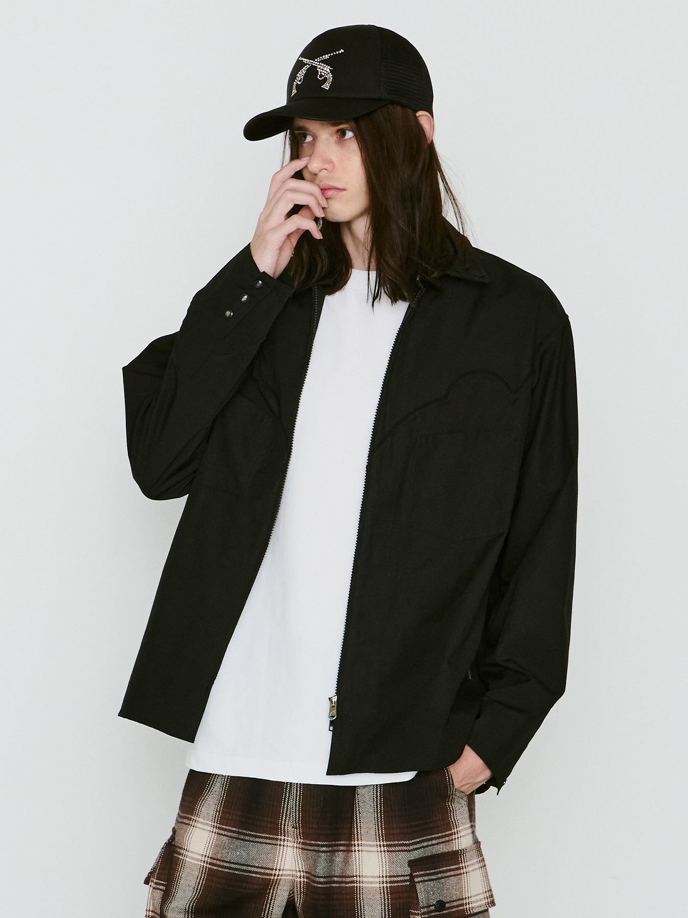 【予約品 8月10日(日) 締切 】CROSSGUN CRY BB CAP / クロスガン ベースボールキャップ / クリスタル ブラック×シルバー