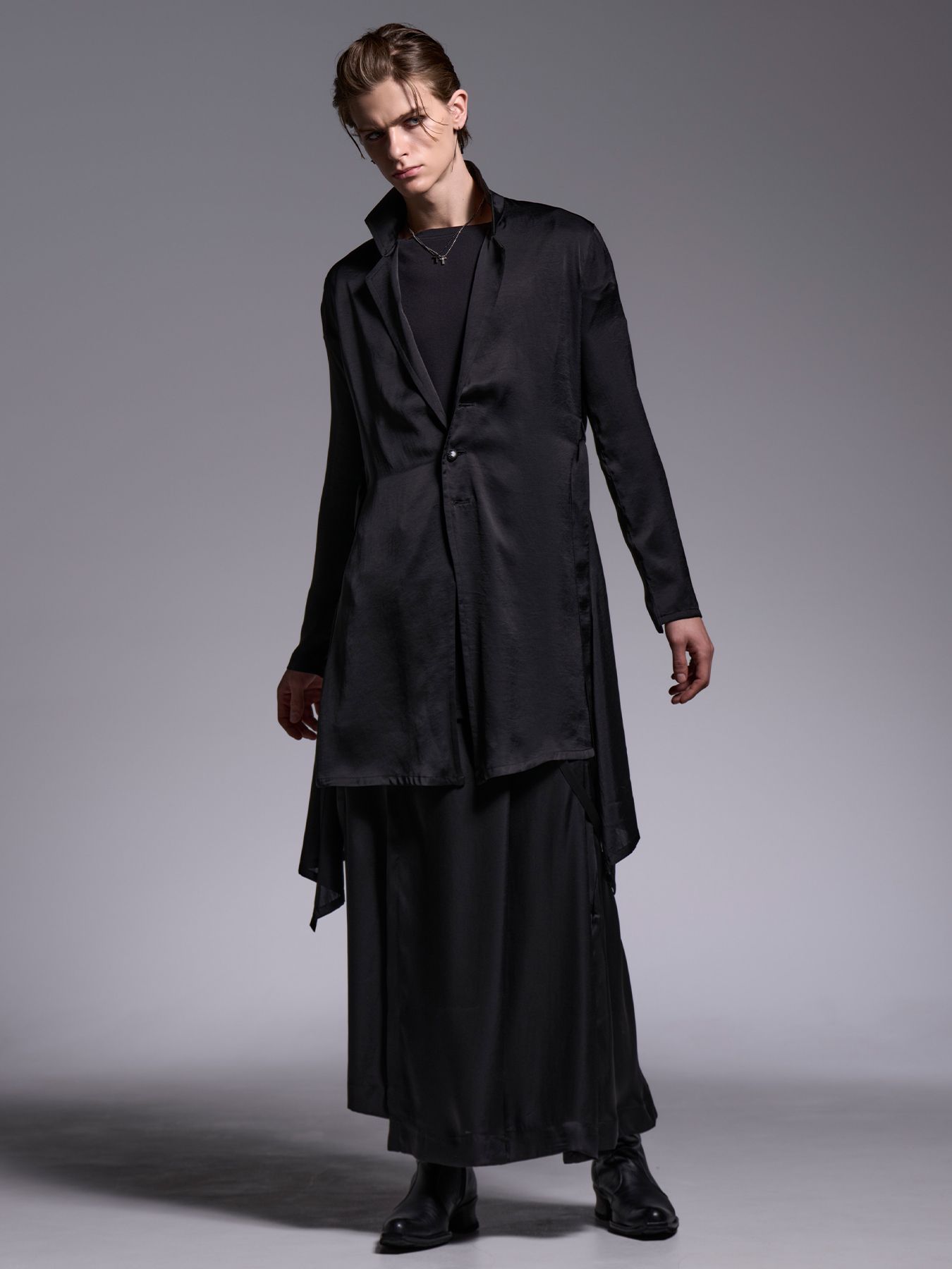Flare Shirts Jacket / フレアシャツジャケット / ブラック