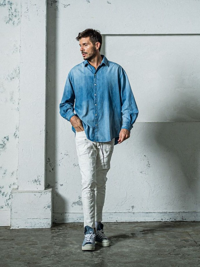 《予約11月17日19時締め》 denim jack shirts / デニムシャツ / インディゴused