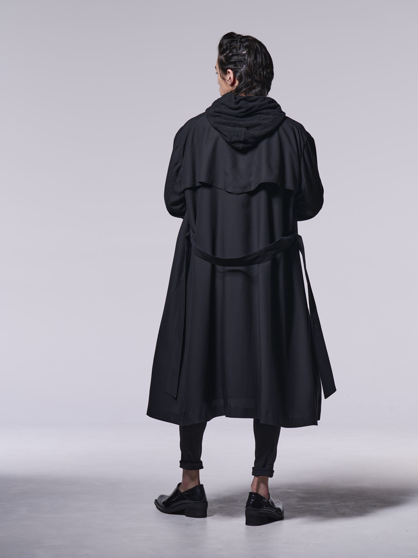 《予約品》 DrapeCoat / ドレープオーバーコート / ブラック