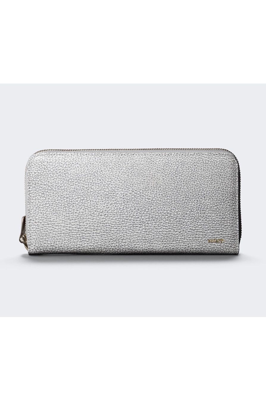 ラウンドL 長財布 Grind Leather / White 【aniary】