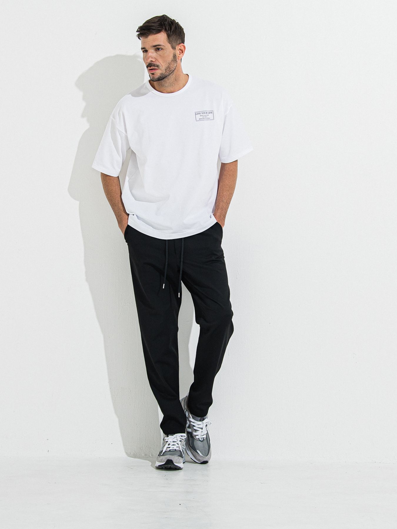 【予約品 】CREW OVER TEE /  クルーオーバーサイズTシャツ / ホワイト
