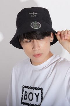 CORDUROY 2WAY BUCKET HAT/ ブラック 【BOY LONDON】