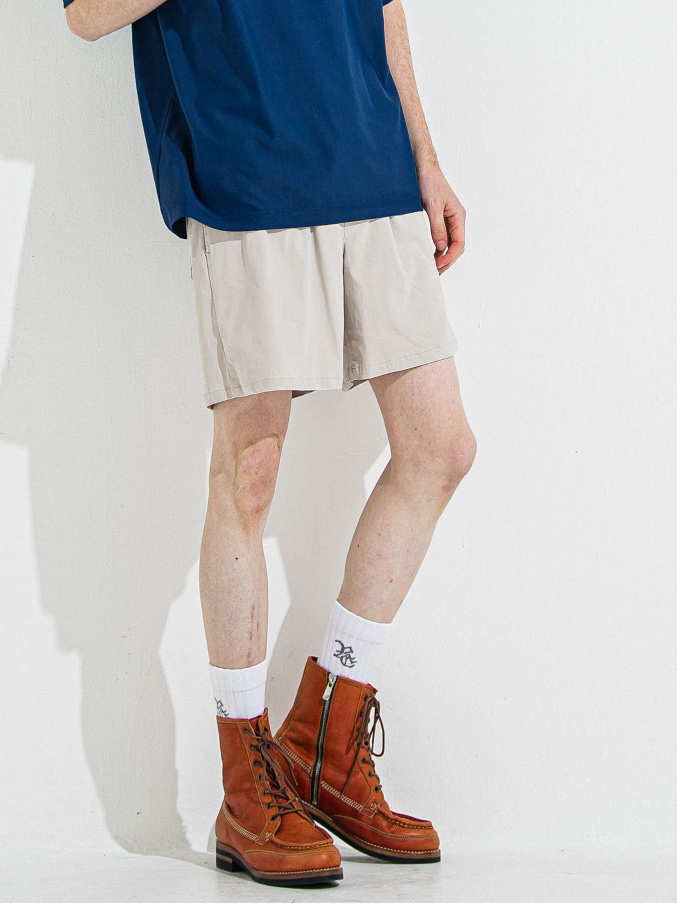 【予約品 】TV NYLON SHORTS / ティーヴィーナイロンショーツ / グレージュ