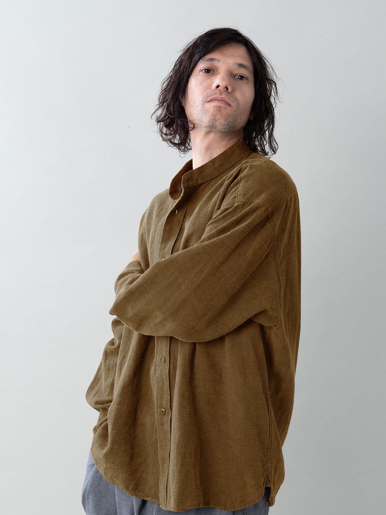 【予約品 5月6日(水) 締切】GRAZE-SHIRTS / オフィサーシャツ / ベージュ